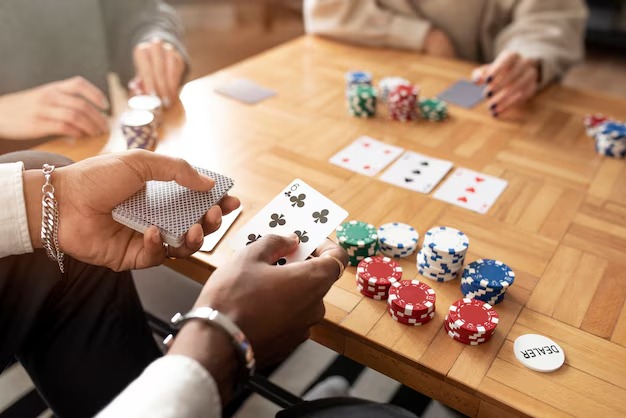 Betting chips and limits display